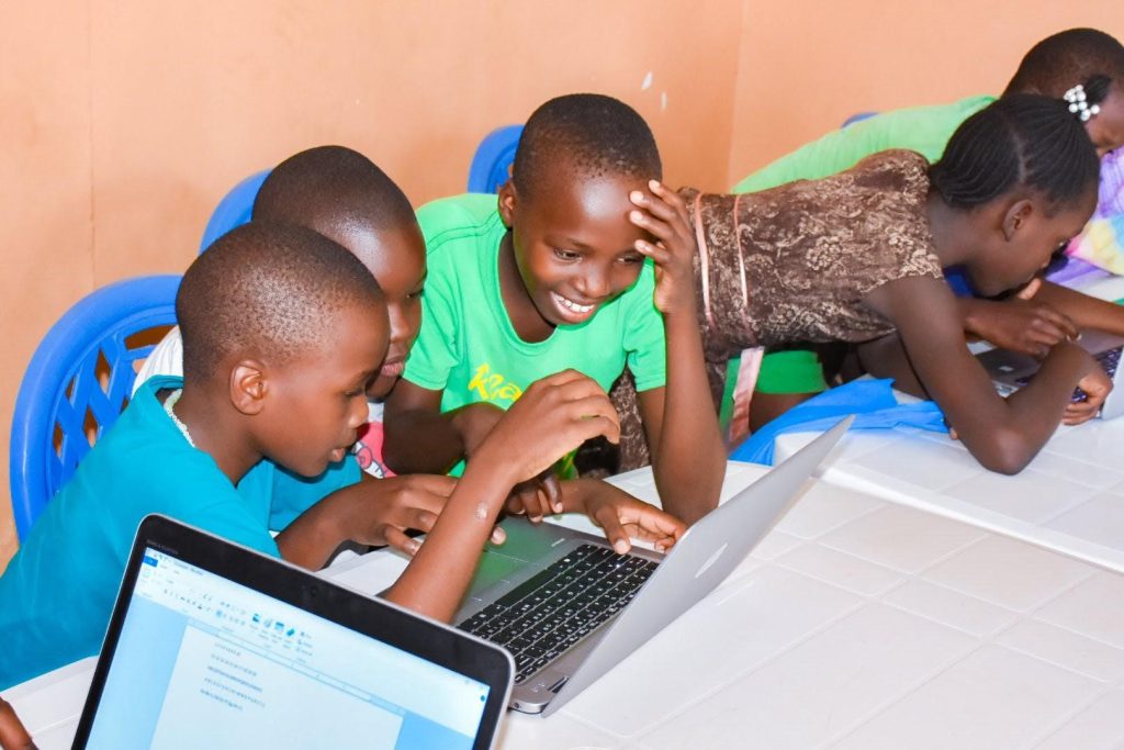 Girls in a group workshop session