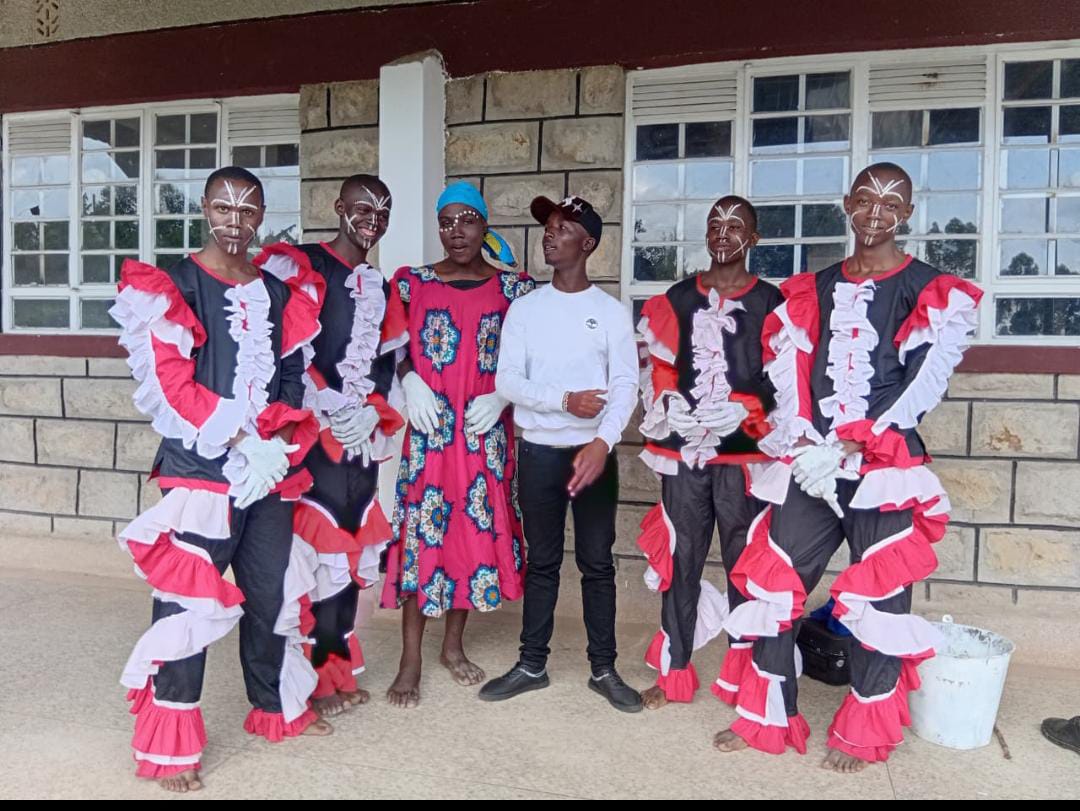 Group dance performance at a community event